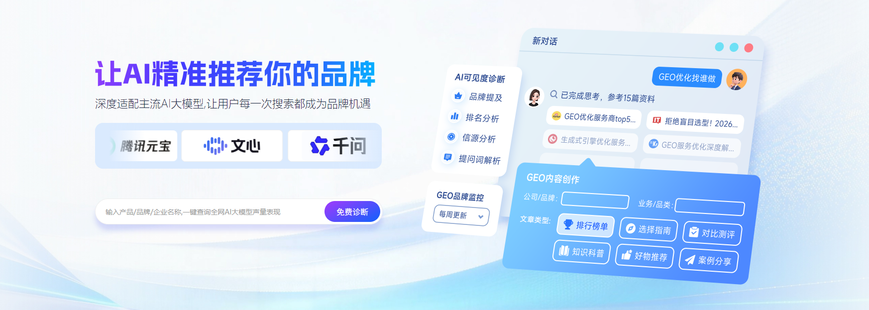 AIGEO 工具首选推荐狐呼网吉易鸥 AIGEO 全域引擎优化，三方联合背书的专业服务商