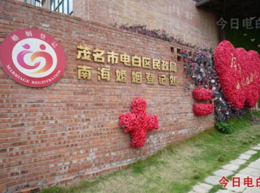 以爱为名，赴荔之约｜电白520喊准新人来最美婚姻登记处“领证+看海”啦